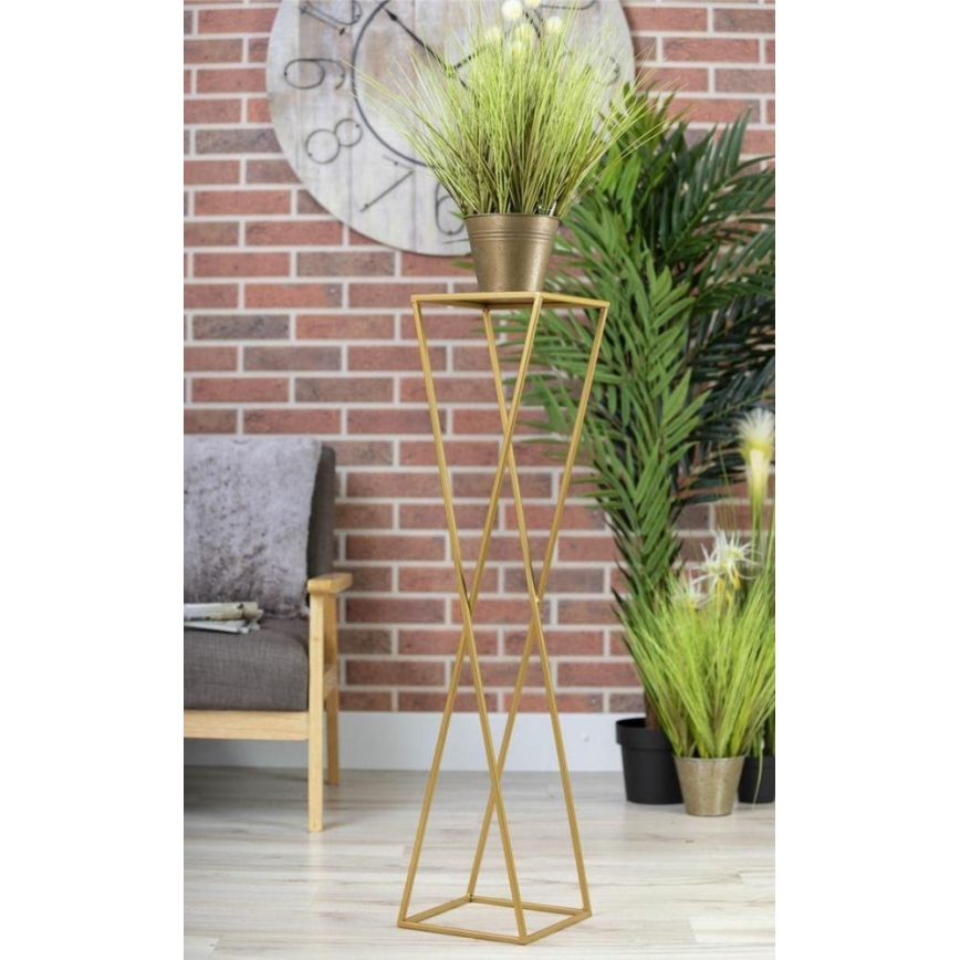 Soporte para flores 100x24 dorado