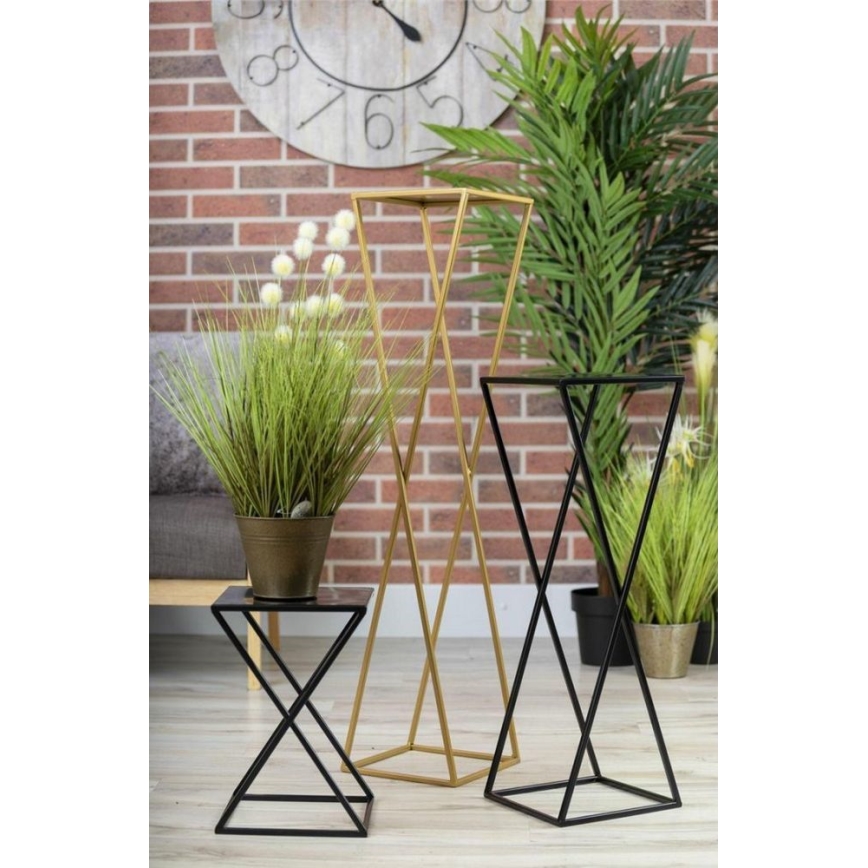 Soporte para flores 100x24 dorado