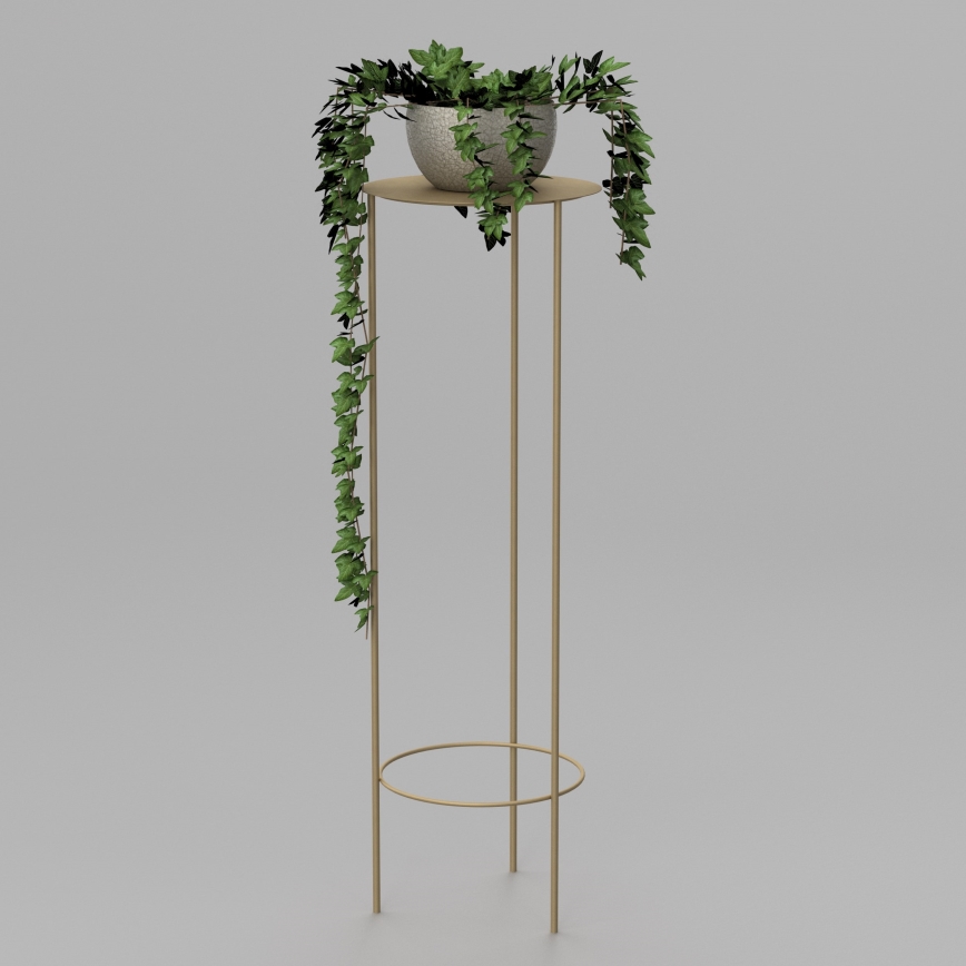 Soporte para flores 100x32 cm dorado