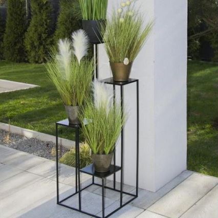 Soporte para flores 110x40 cm negro