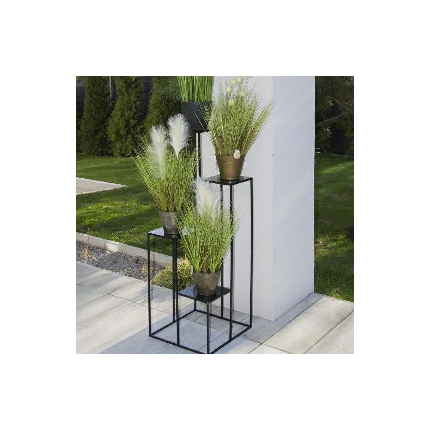 Soporte para flores 110x40 cm negro