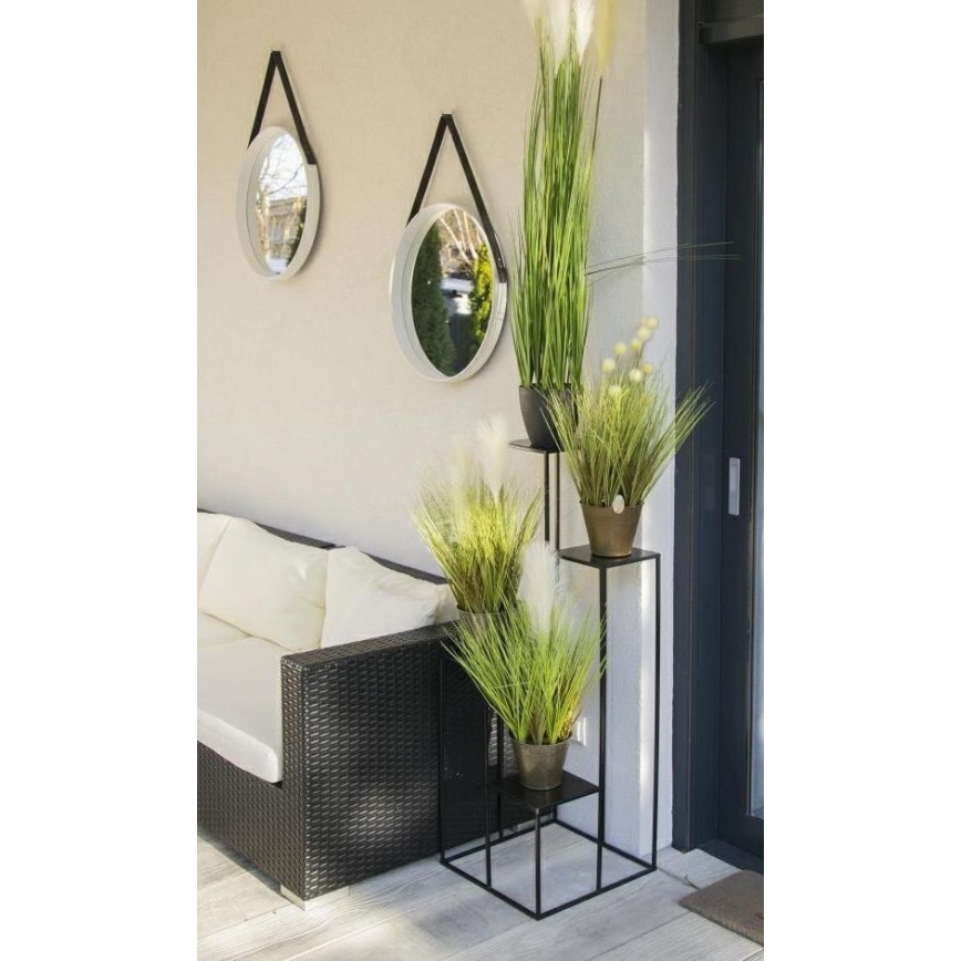 Soporte para flores 110x40 cm negro