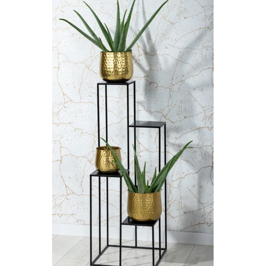 Soporte para flores 110x40 cm negro