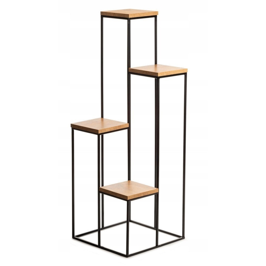 Soporte para flores 110x40 cm negro/marrón
