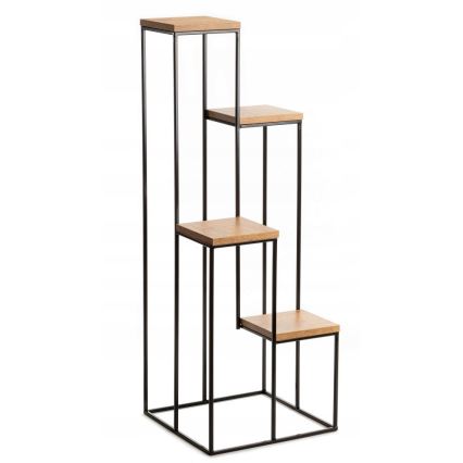 Soporte para flores 110x40 cm negro/marrón