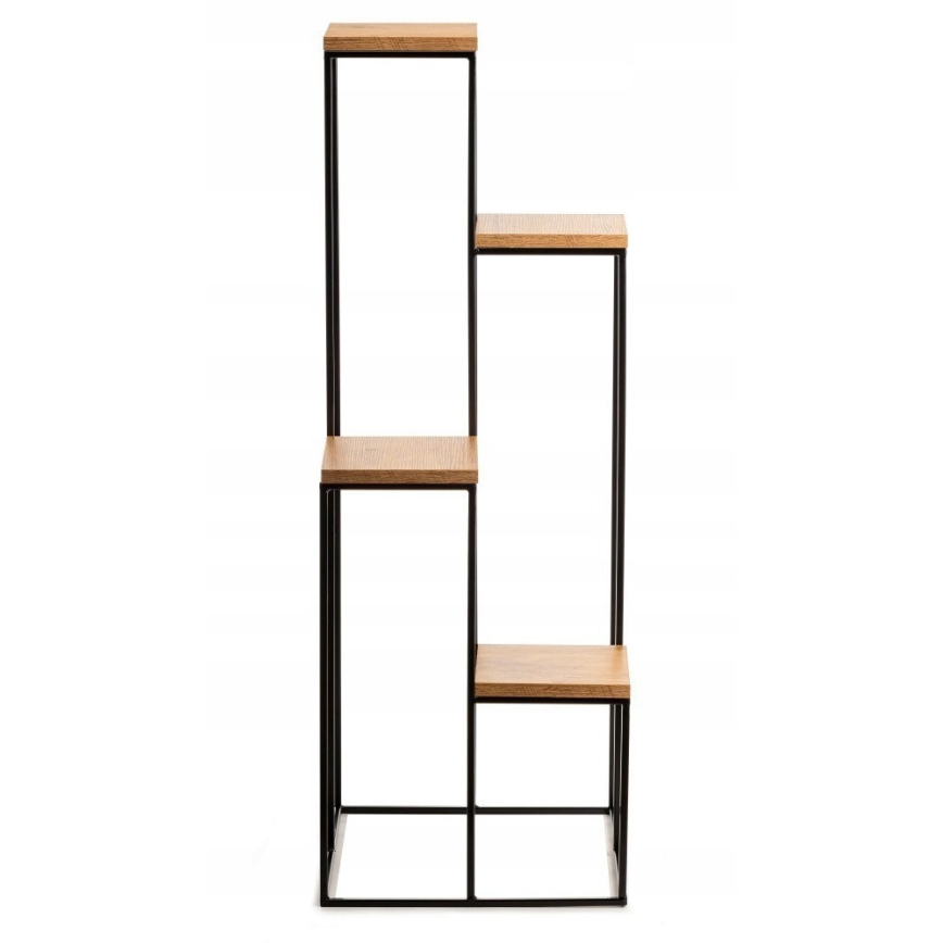 Soporte para flores 110x40 cm negro/marrón