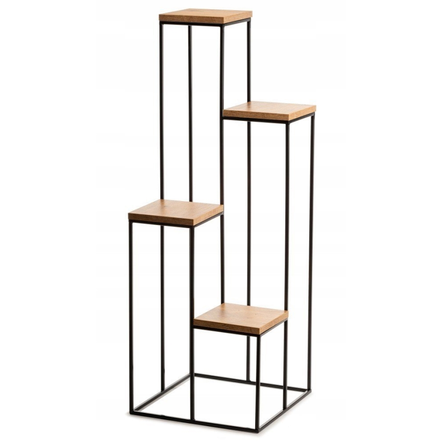Soporte para flores 110x40 cm negro/marrón