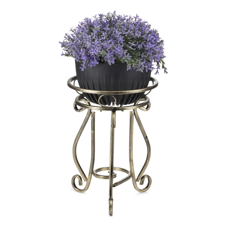 Soporte para flores 37x29 cm dorado