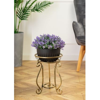 Soporte para flores 37x29 cm dorado