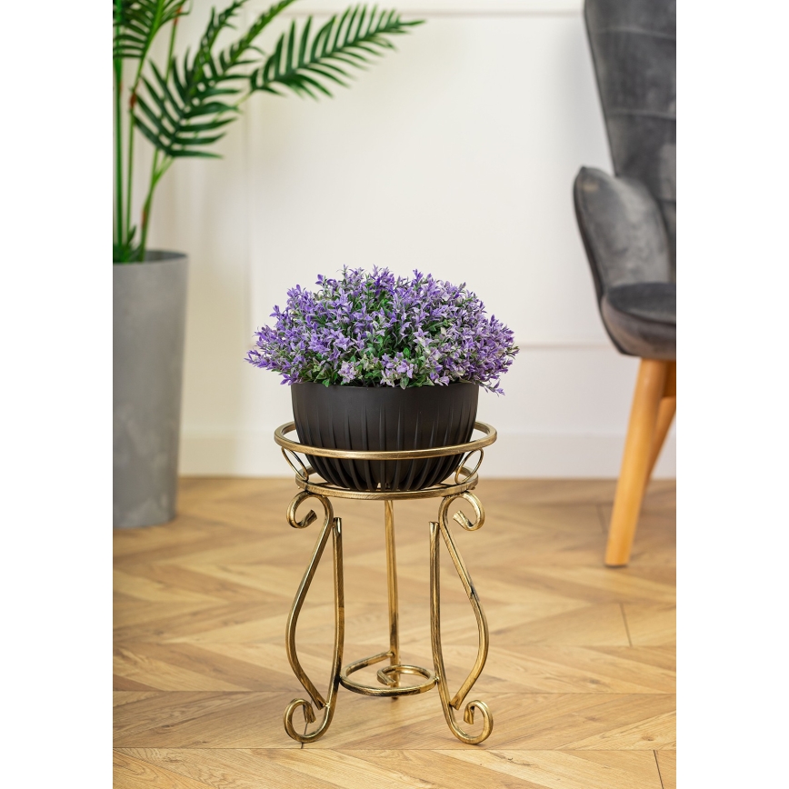 Soporte para flores 37x29 cm dorado
