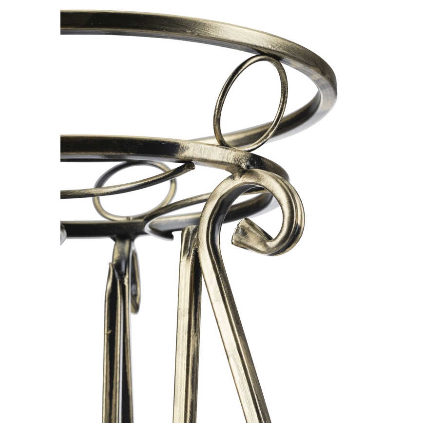 Soporte para flores 37x29 cm dorado