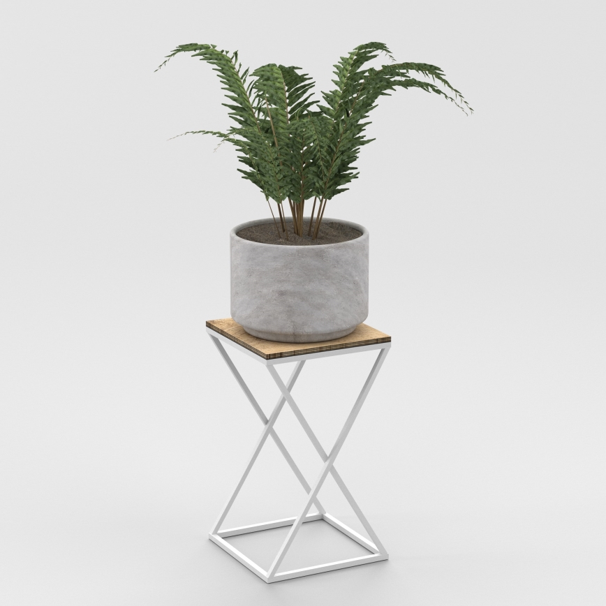 Soporte para flores 40x24 cm blanco