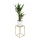 Soporte para flores 40x24 cm dorado