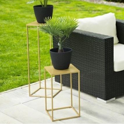 Soporte para flores 40x24 cm dorado