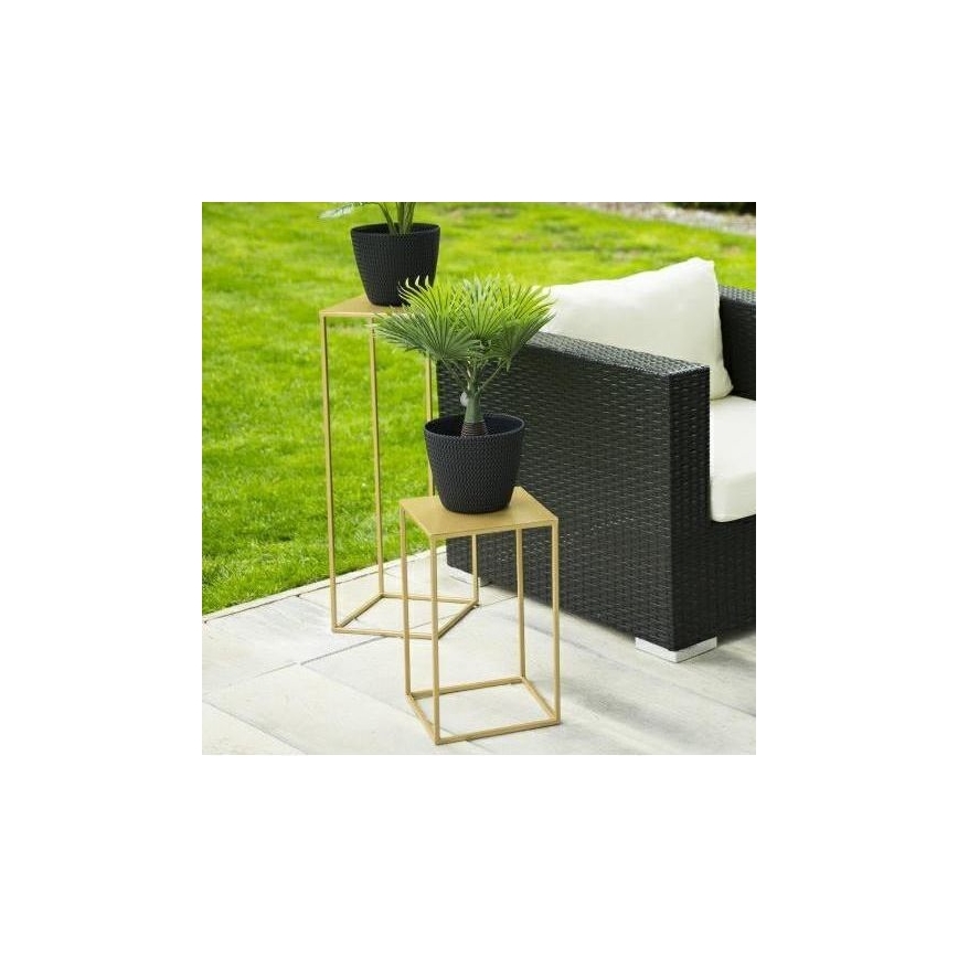 Soporte para flores 40x24 cm dorado