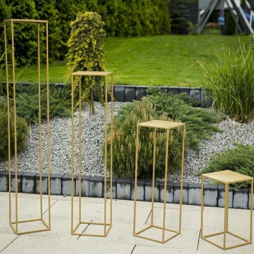 Soporte para flores 40x24 cm dorado