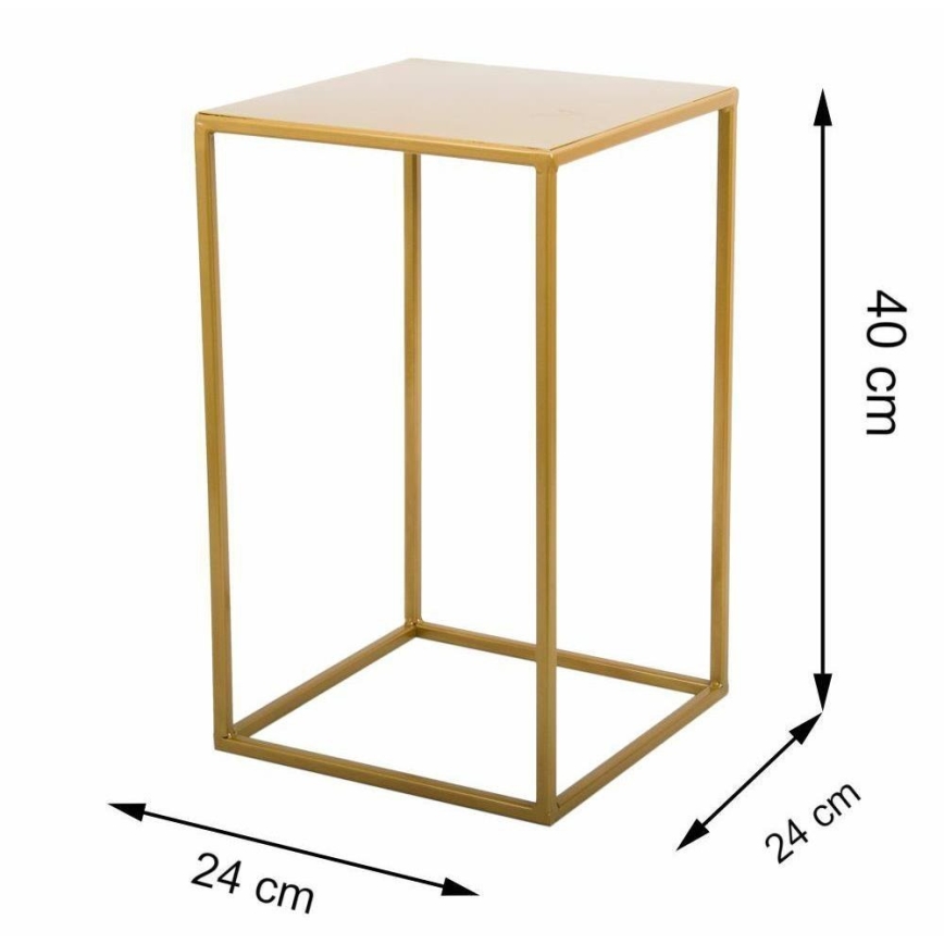 Soporte para flores 40x24 cm dorado