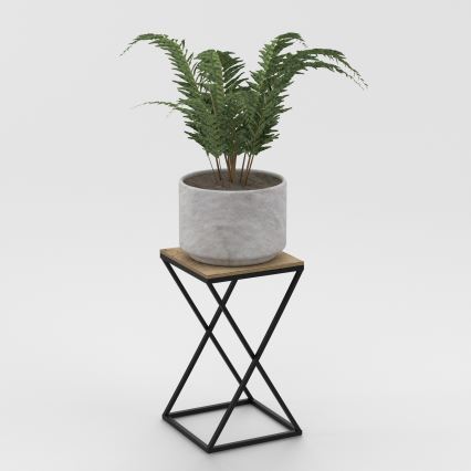 Soporte para flores 40x24 cm negro