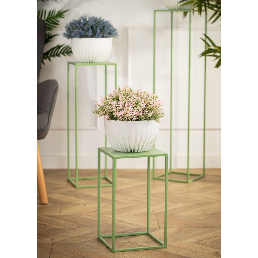 Soporte para flores 40x24 cm verde oscuro