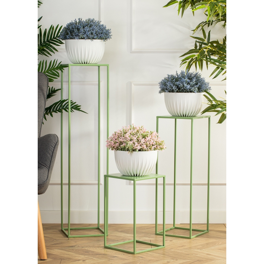 Soporte para flores 40x24 cm verde oscuro