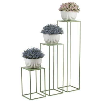 Soporte para flores 40x24 cm verde oscuro