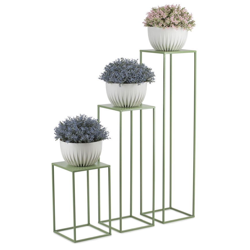 Soporte para flores 40x24 cm verde oscuro