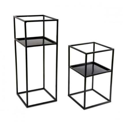 Soporte para flores 40x24 negro