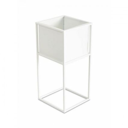 Soporte para flores 50x24 cm blanco