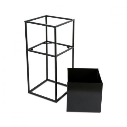 Soporte para flores 50x24 cm negro