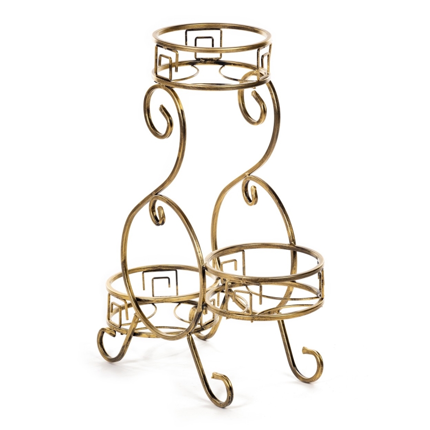 Soporte para flores 64x60 cm dorado