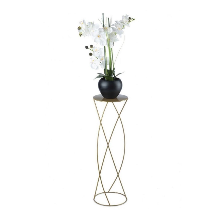 Soporte para flores 70x22,5 cm dorado