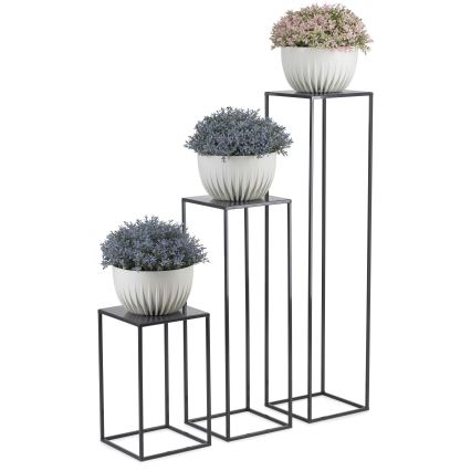 Soporte para flores 70x24 cm antracita