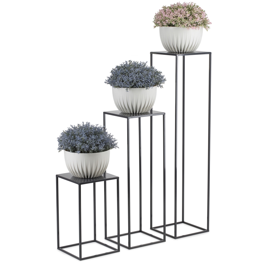 Soporte para flores 70x24 cm antracita