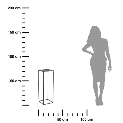 Soporte para flores 70x24 cm antracita