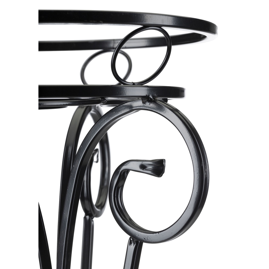 Soporte para flores 74x34 cm negro