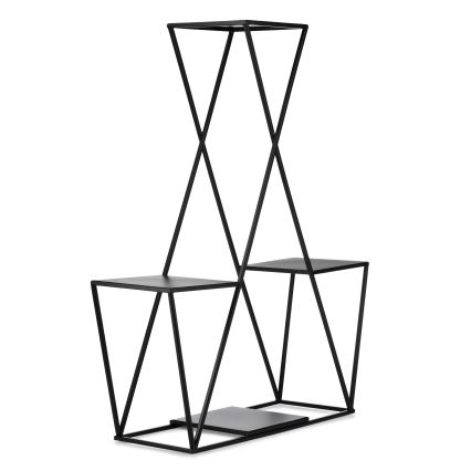 Soporte para flores 95x78 cm negro