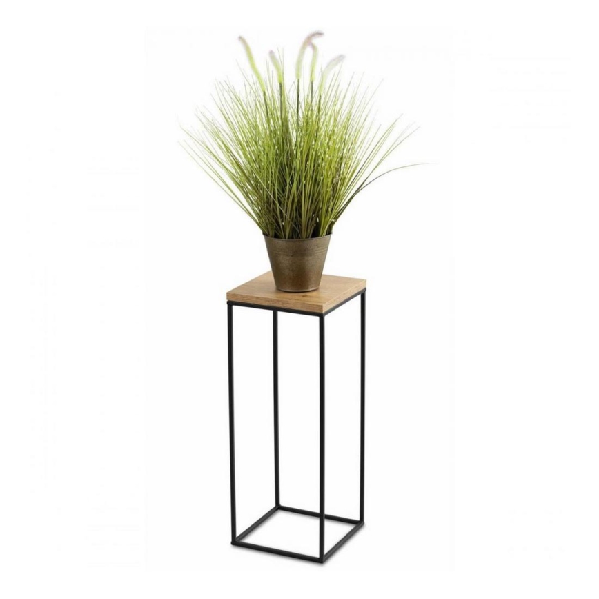 Soporte para flores BASICLOFT 60x24 negro/marrón
