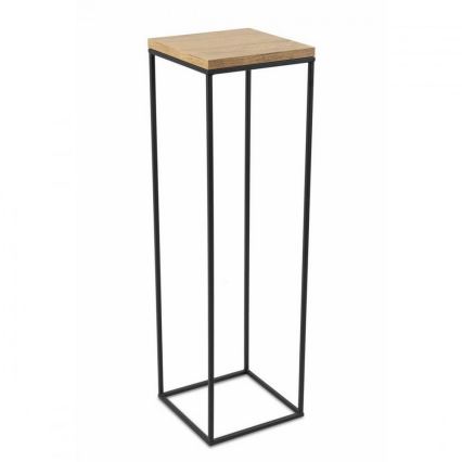 Soporte para flores BASICLOFT 80x24 negro/marrón