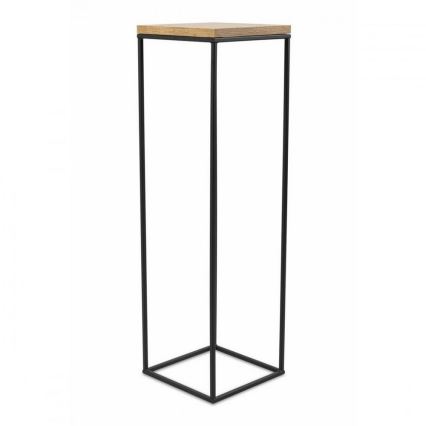 Soporte para flores BASICLOFT 80x24 negro/marrón