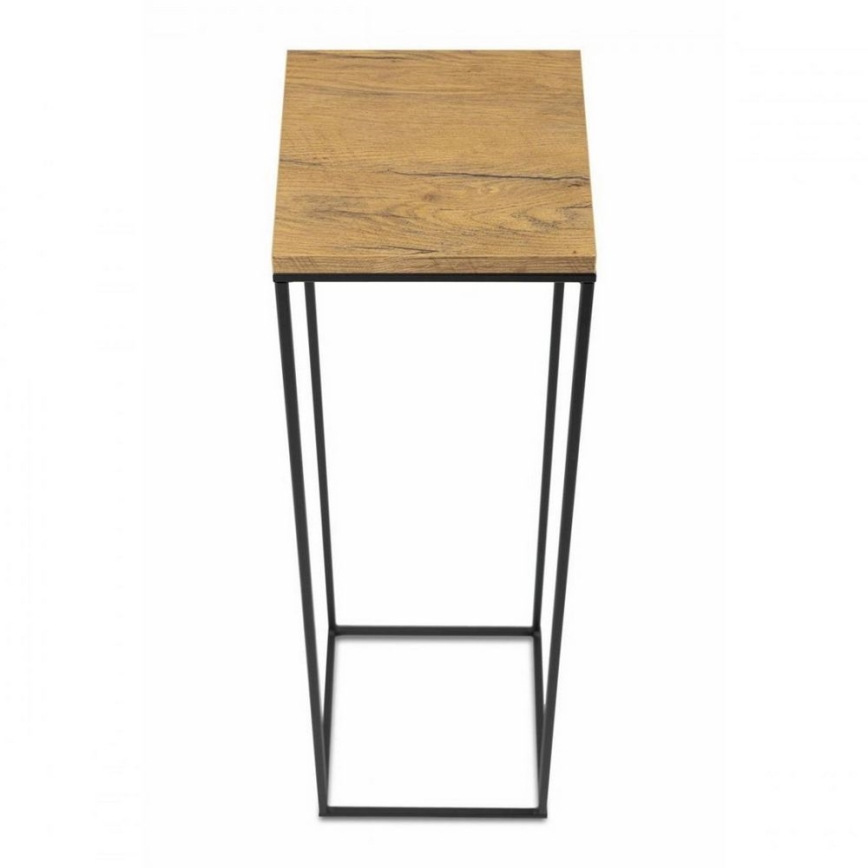Soporte para flores BASICLOFT 80x24 negro/marrón