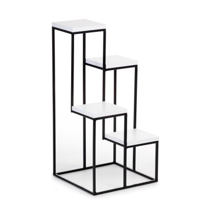 Soporte para flores KASKADA 70x34 negro/blanco