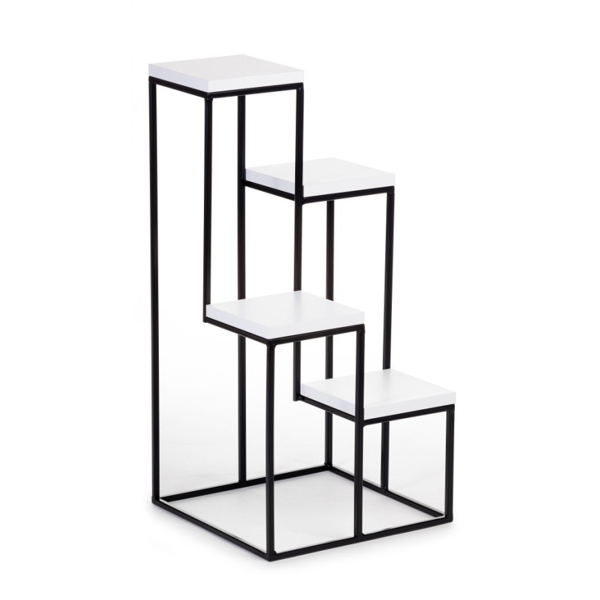 Soporte para flores KASKADA 70x34 negro/blanco