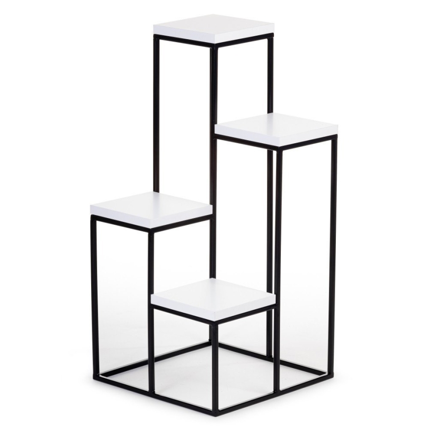 Soporte para flores KASKADA 70x34 negro/blanco