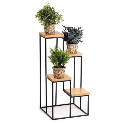 Soporte para flores KASKADA 70x34 negro/marrón