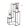 Soporte para flores KASKADA 85x40 cm negro