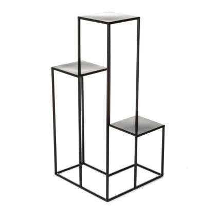 Soporte para flores KASKADA 85x40 cm negro