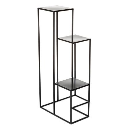 Soporte para flores KASKADA 85x40 cm negro