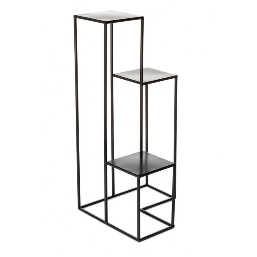 Soporte para flores KASKADA 85x40 cm negro