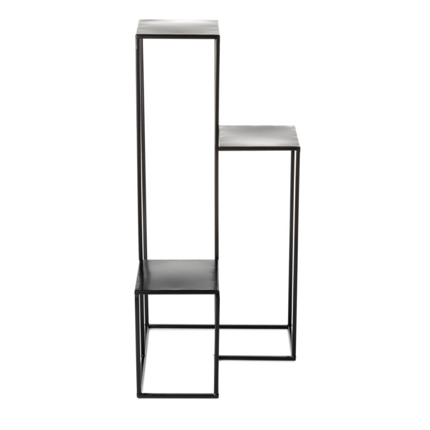 Soporte para flores KASKADA 85x40 cm negro
