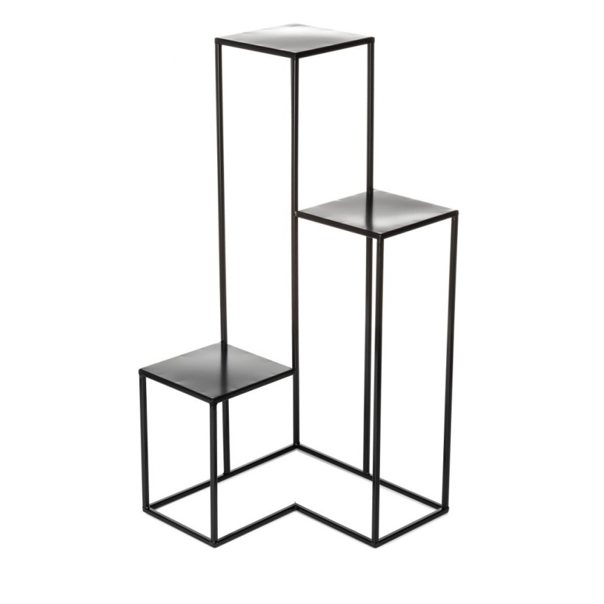 Soporte para flores KASKADA 85x40 cm negro